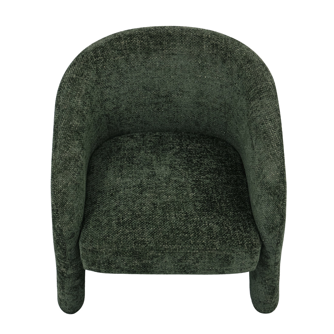 Marlona Linen Chenille Accent Armchair Olive, showcasing plush chenille upholstery, cushioned seat, and elegant curved silhouette, highlighting its timeless design and ergonomic comfort.