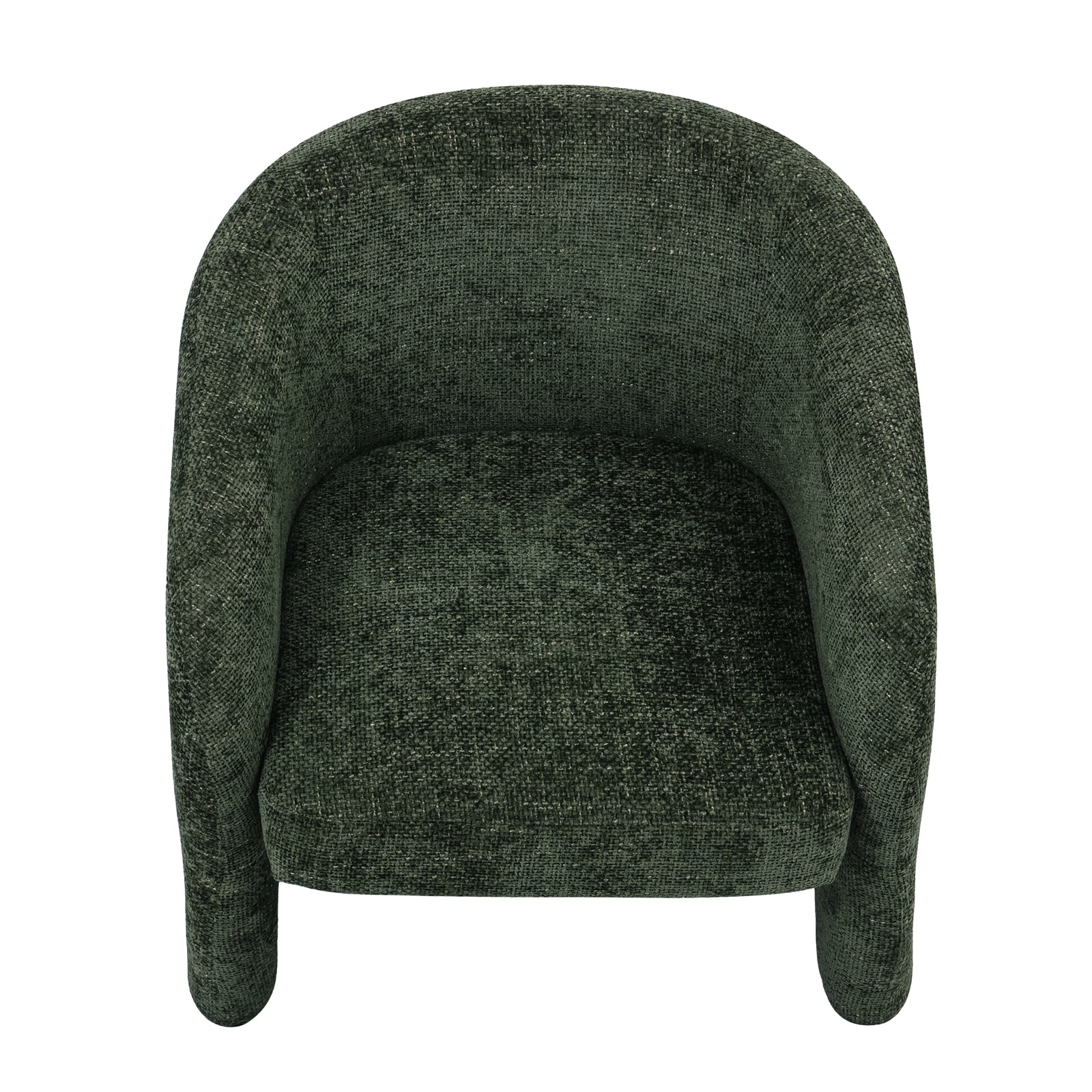 Marlona Linen Chenille Accent Armchair Olive, showcasing plush chenille upholstery, cushioned seat, and elegant curved silhouette, highlighting its timeless design and ergonomic comfort.