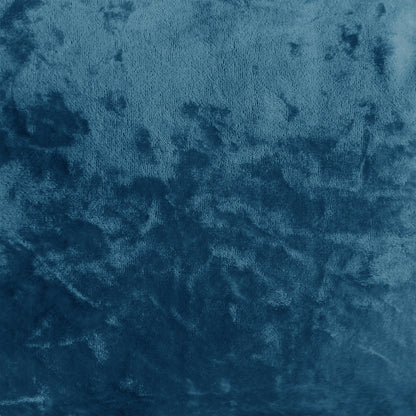 Close-up of the Norah Velvet Upholstered Tufted Ottoman in Blue, showcasing its plush, soft-textured velvet fabric and cloud-like tufted design, exuding modern elegance and comfort.