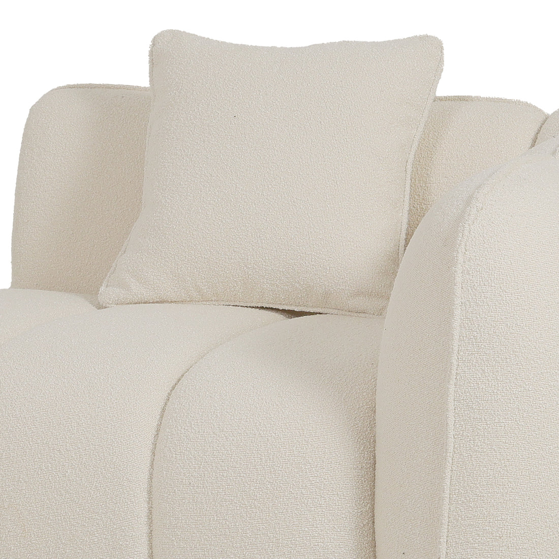 Rendon 3 Seater Performance Boucle Sofa in Cream White
