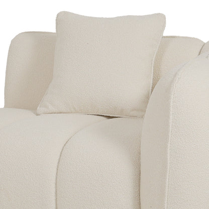 Rendon 3 Seater Performance Boucle Sofa in Cream White