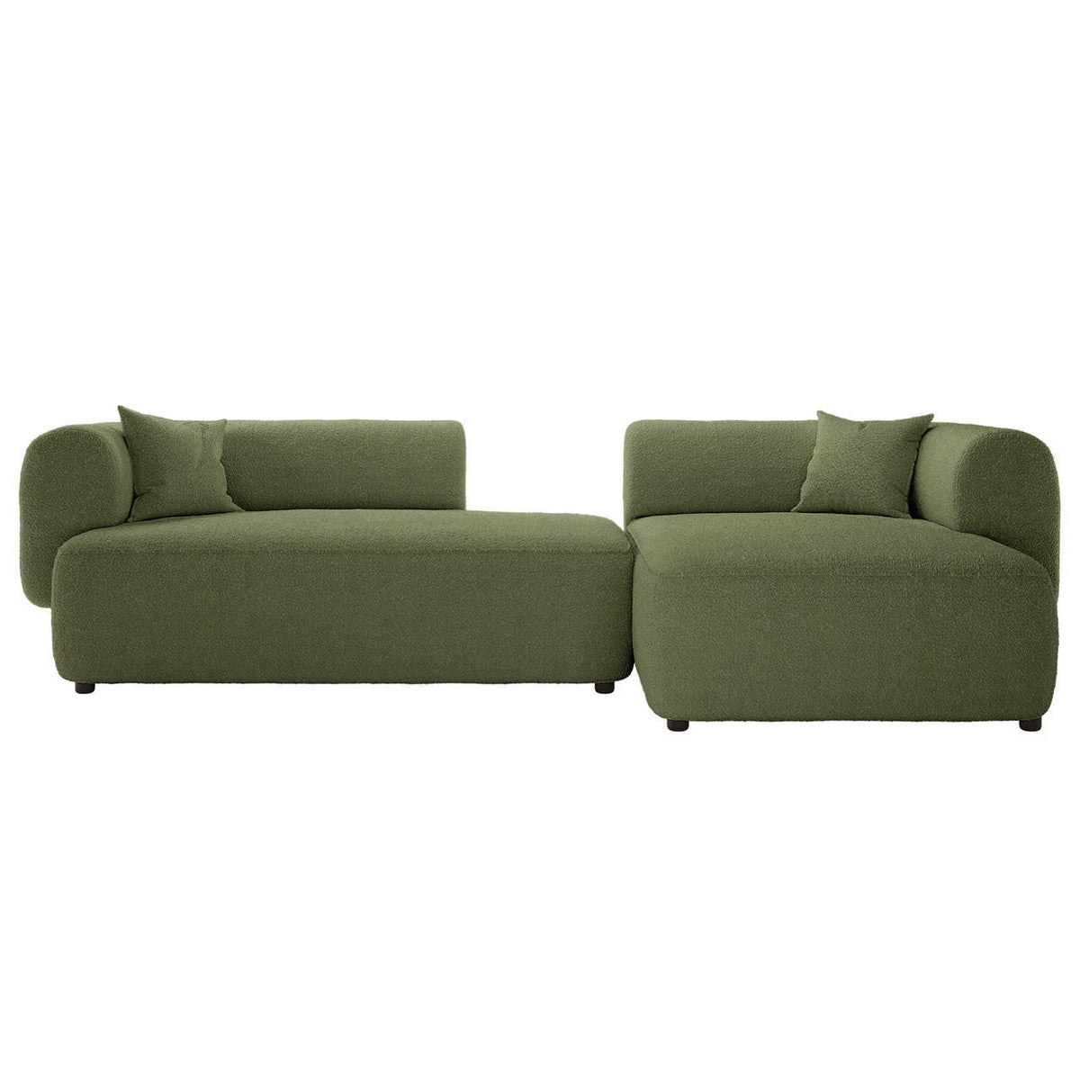 Susie 4 Seater Boucle Sofa - Dark Green