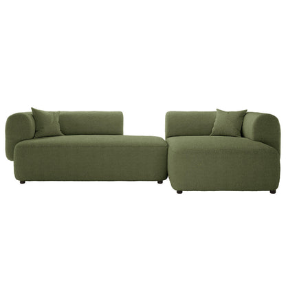 Susie 4 Seater Boucle Sofa - Dark Green