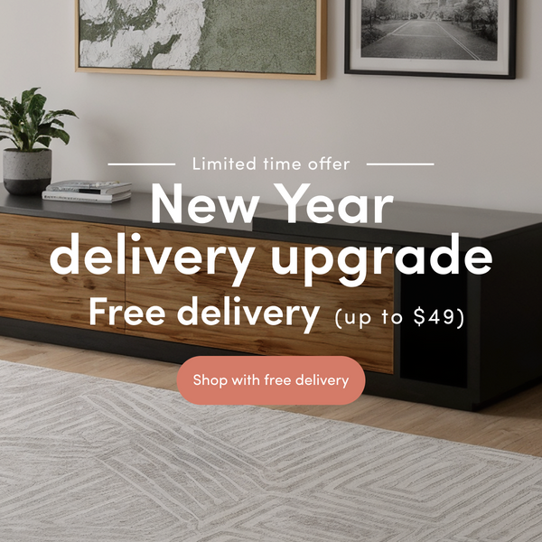 Limited time offer. New Year delivery upgrade. Free delivery up to $49