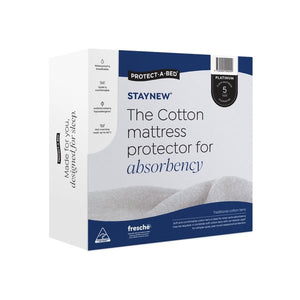 Staynew Cotton Terry Mattress Protector King Single