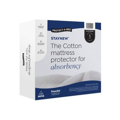 Staynew Cotton Terry Fitted Waterproof Mattress Protector