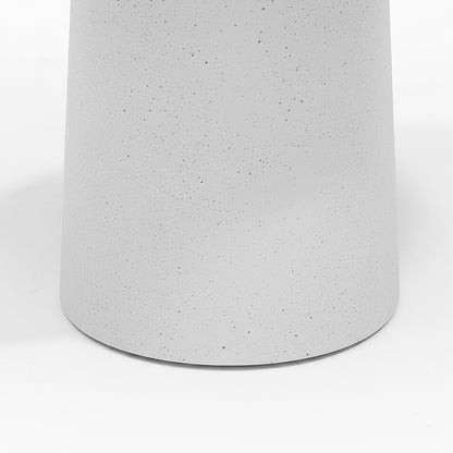 Lower half of table base on white background