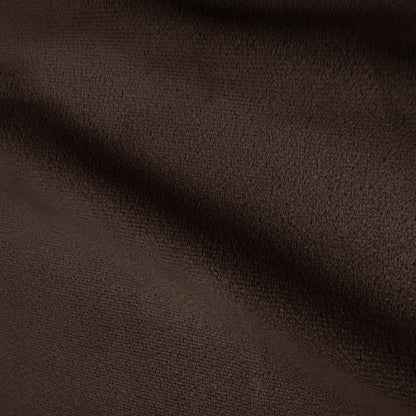 Close-up of dark brown fabric texture
