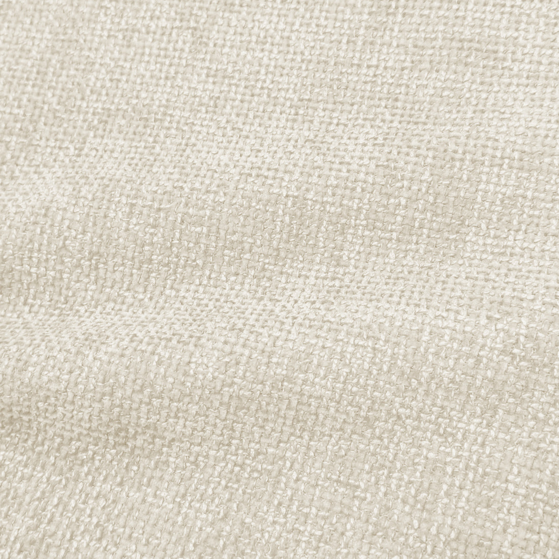 Close-up of light beige woven upholstery fabric texture