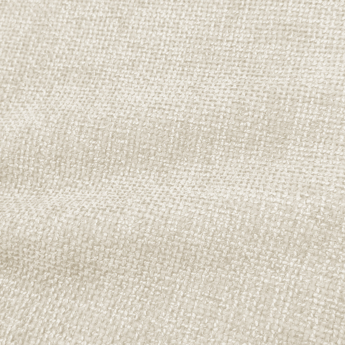 Close-up of light beige woven upholstery fabric texture