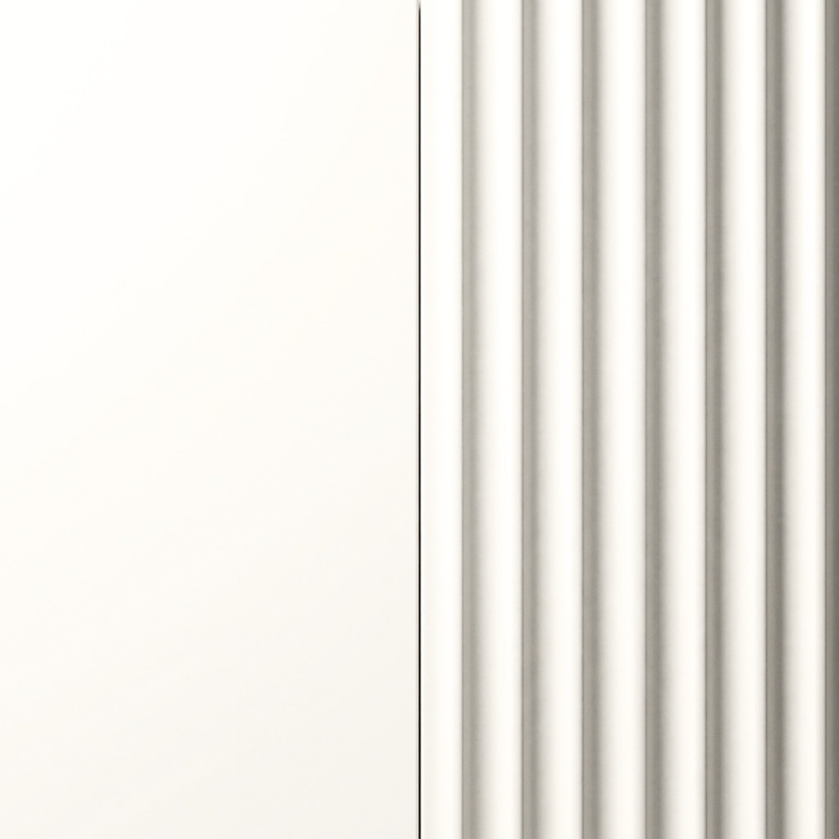 Close-up detail of a white textured furniture surface.