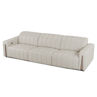 Light beige three-seater sofa on a white background.