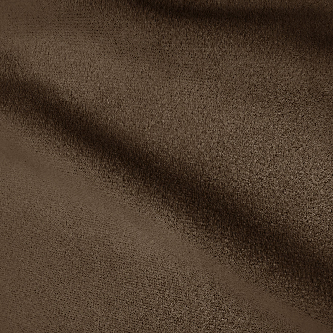 Close-up of textured dark brown upholstery fabric