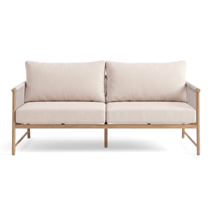 Two-seater sofa on white background