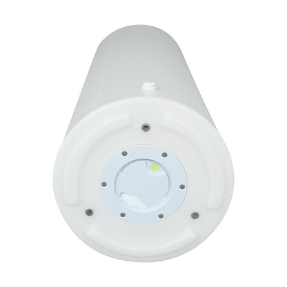 16 Colour Outdoor LED Bollard Light in Multicolour, features a sleek cylindrical design with a central twist-out service port and screw bosses, ideal for vibrant, weather-resistant outdoor illumination and ambiance.