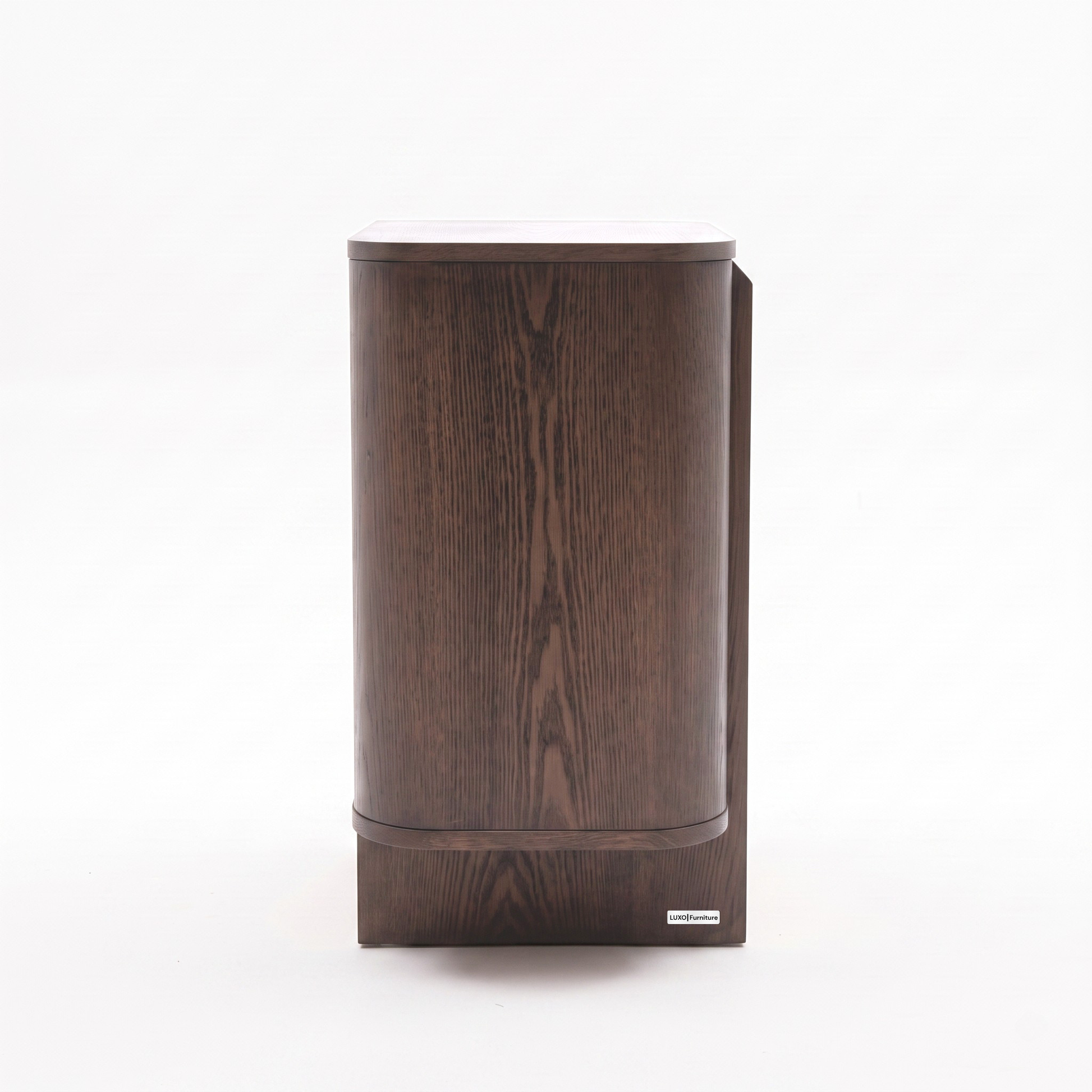Dark wood modern cabinet on a white background