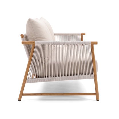 Modern lounge chair side view on white background
