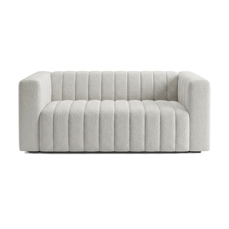 Full modern two-seater sofa on a white background