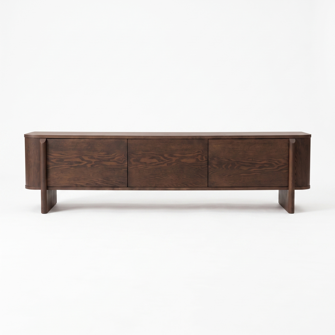 Dark wood sideboard shown in full on a white background.
