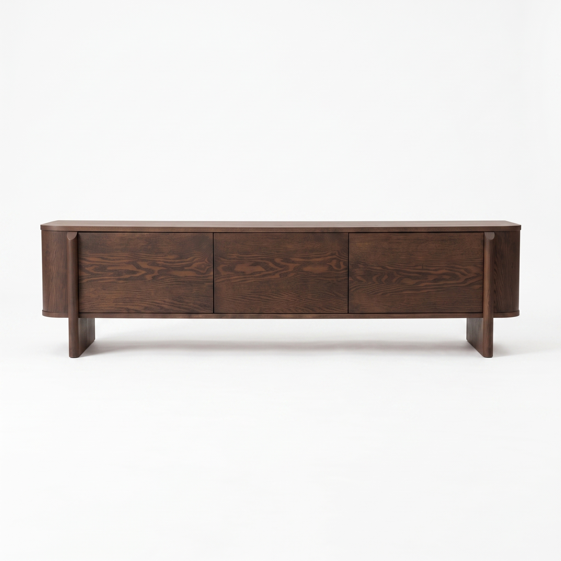 Dark wood sideboard shown in full on a white background.