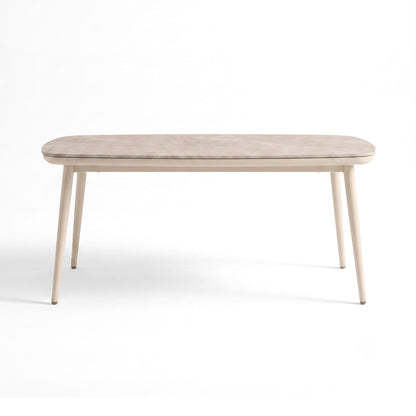 Rectangular modern table on a white background