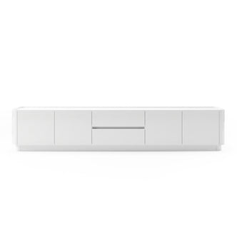 White modern sideboard or media cabinet on a white background