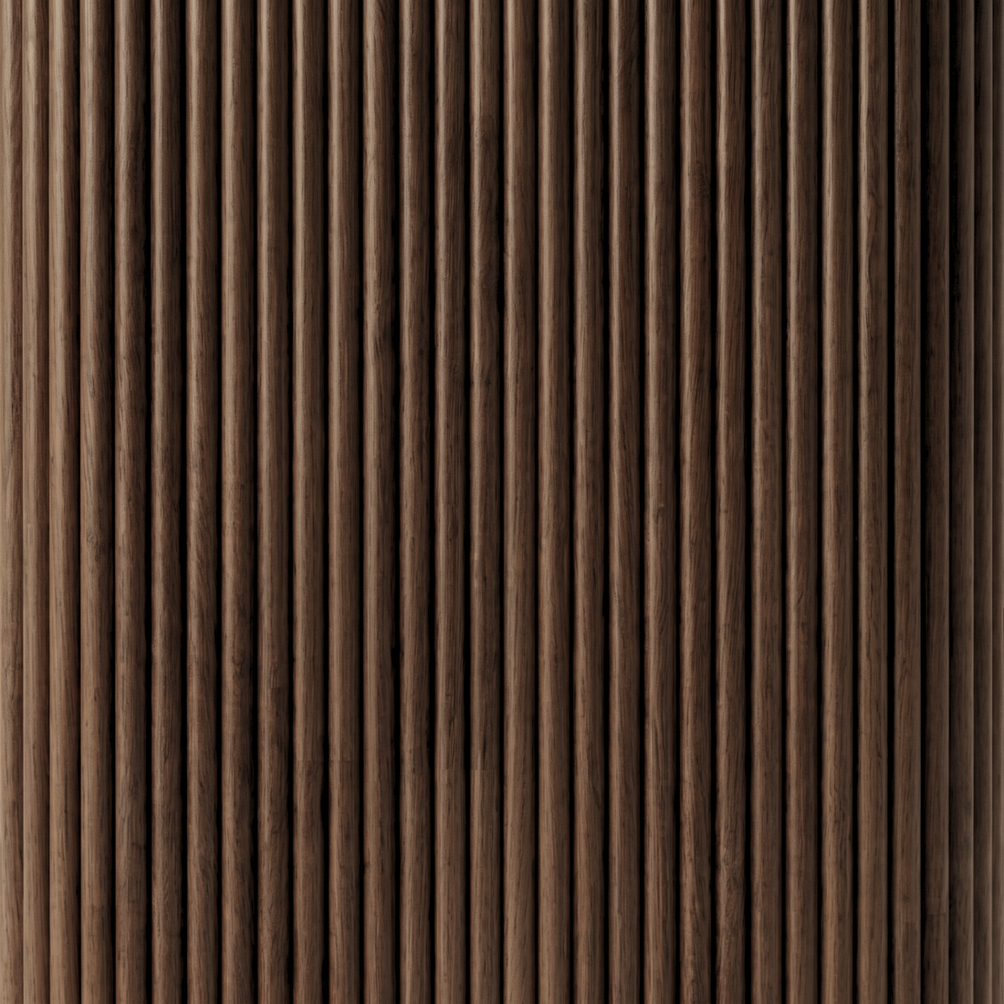 Close-up of vertical wood slat texture on a furniture surface