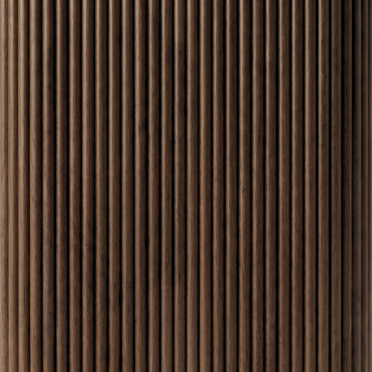 Close-up of vertical wood slat texture on a furniture surface