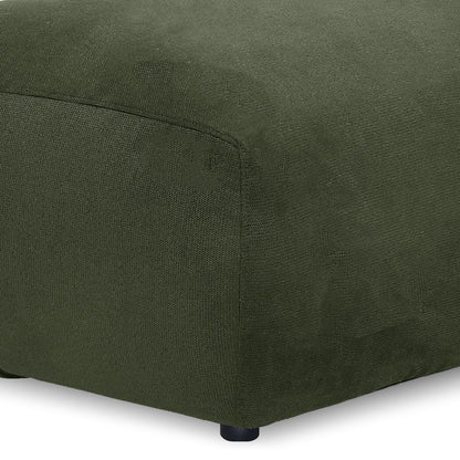 Extreme close-up of ottoman corner seam