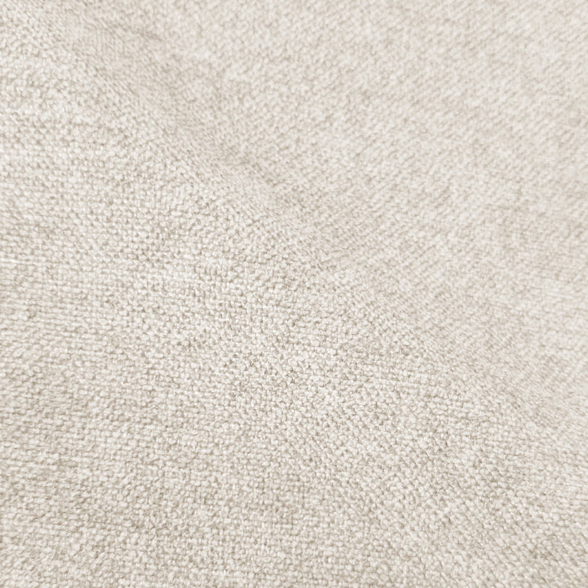 Macro close-up of light cream woven upholstery fabric