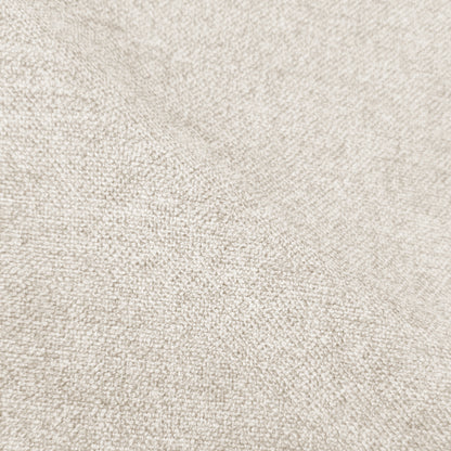 Macro close-up of light cream woven upholstery fabric