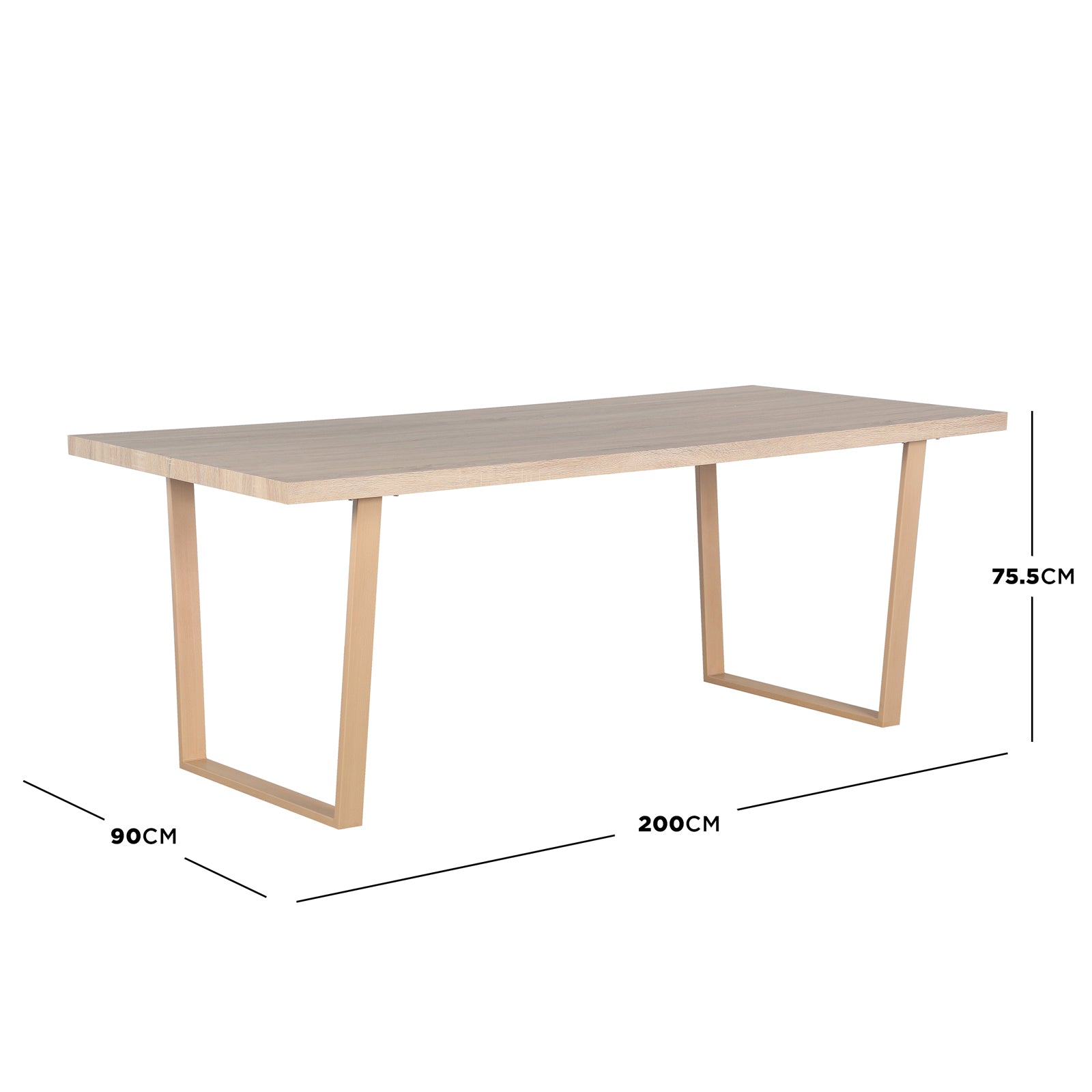 Oregon Dining Table with Florida Chairs Set in Sand – Luxo Living