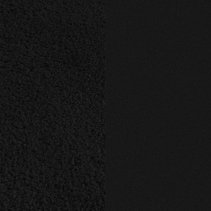 Close-up of black textured and smooth material surfaces