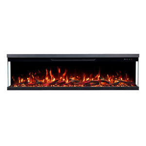 Berida 60-inch Built-in & Free Standing Electric Fireplace