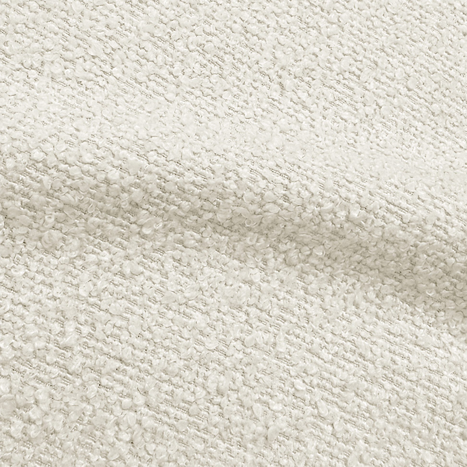 Close-up of cream textured upholstery fabric