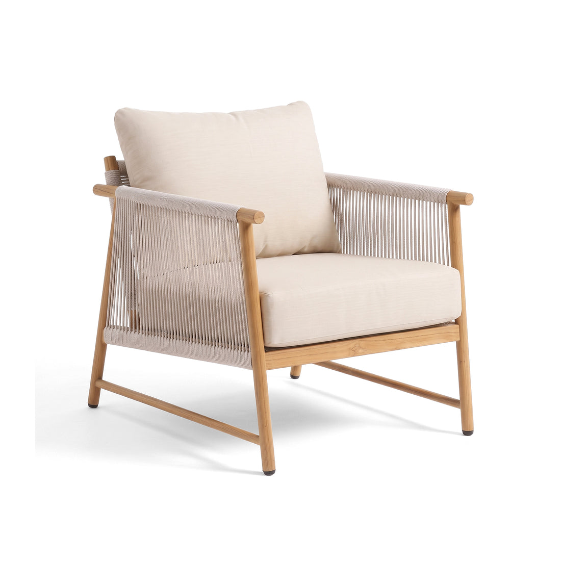 Contemporary lounge chair on white background