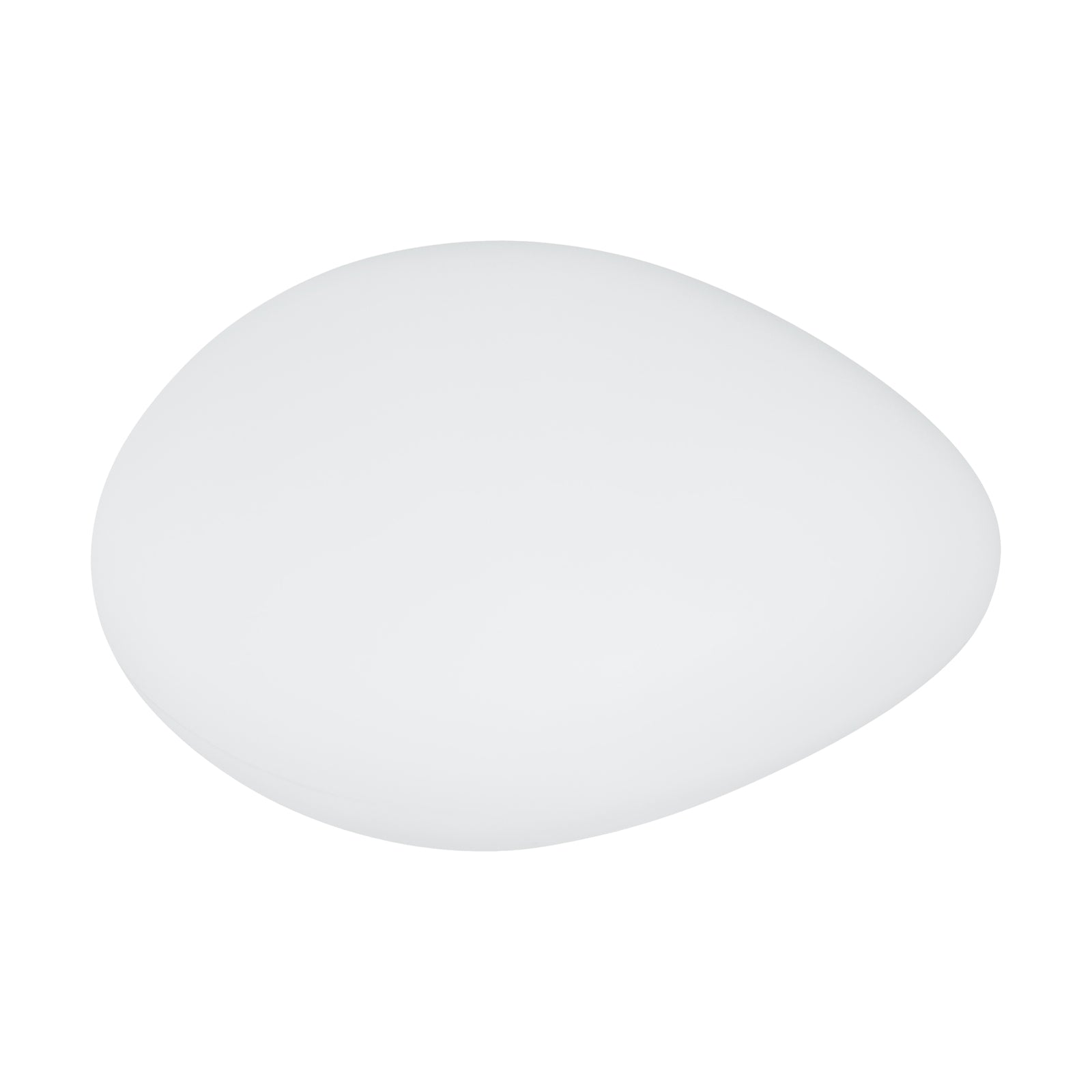 Smooth, pebble-shaped Solar Charging Outdoor LED Rock Light designed to resemble a natural stone, blending seamlessly into gardens and paths for discreet, cordless illumination.