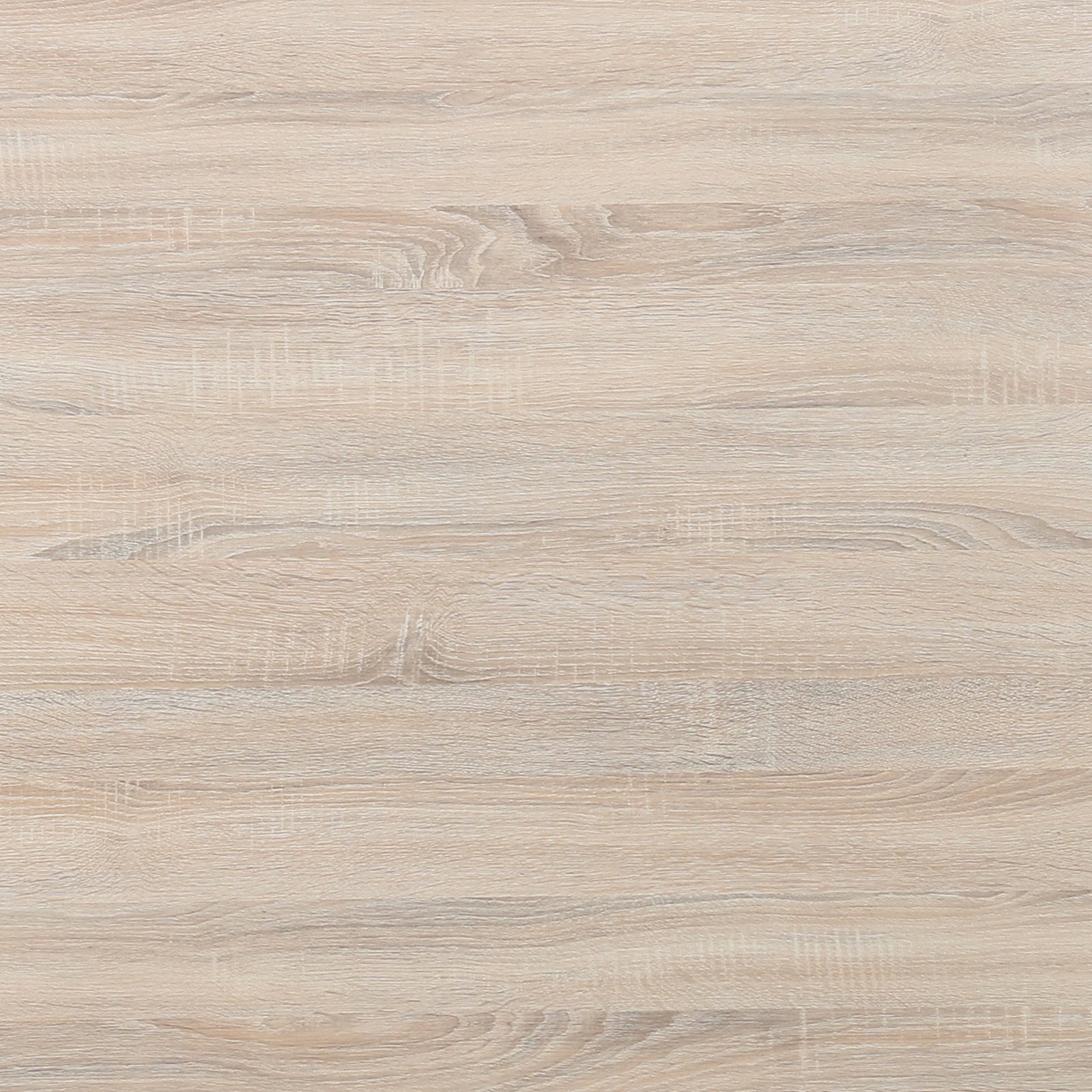 Oregon Dining Table with 8 Florida Chairs Set in Sand featuring a light wood grain surface with visible knots and grain lines, offering a relaxed and modern style for a spacious dining experience.