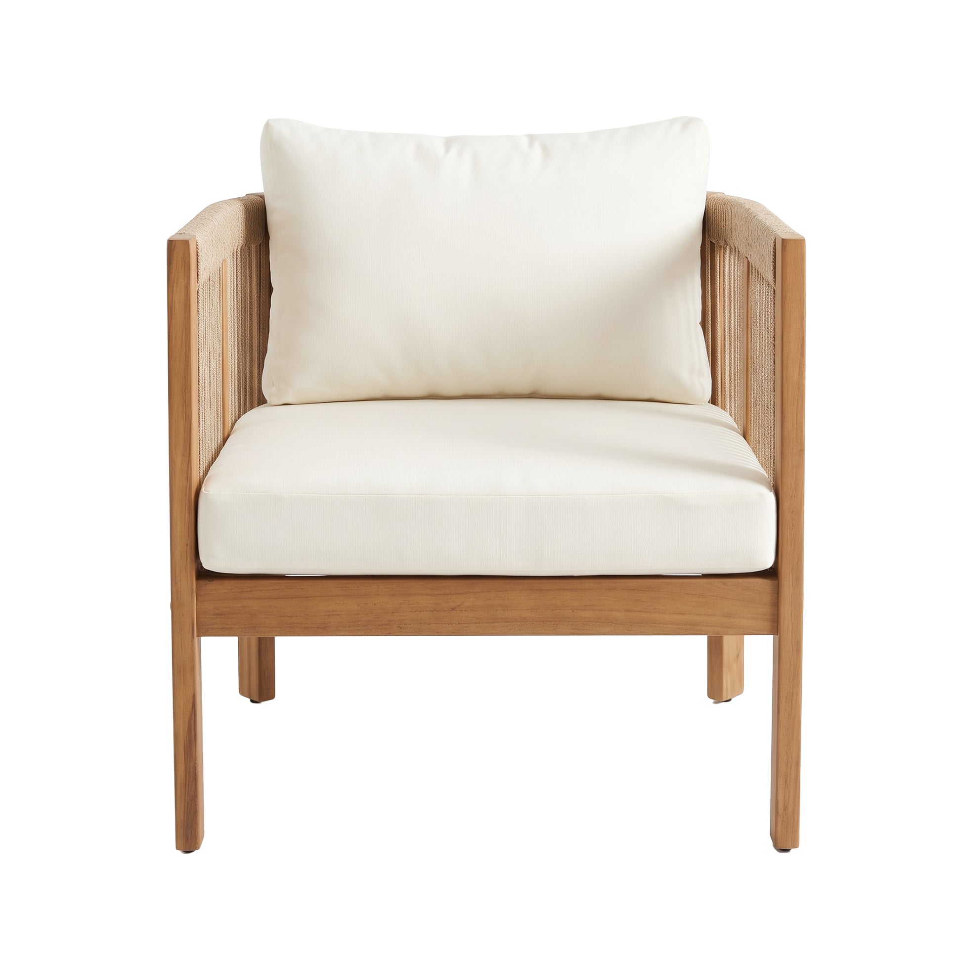 Armchair on white background