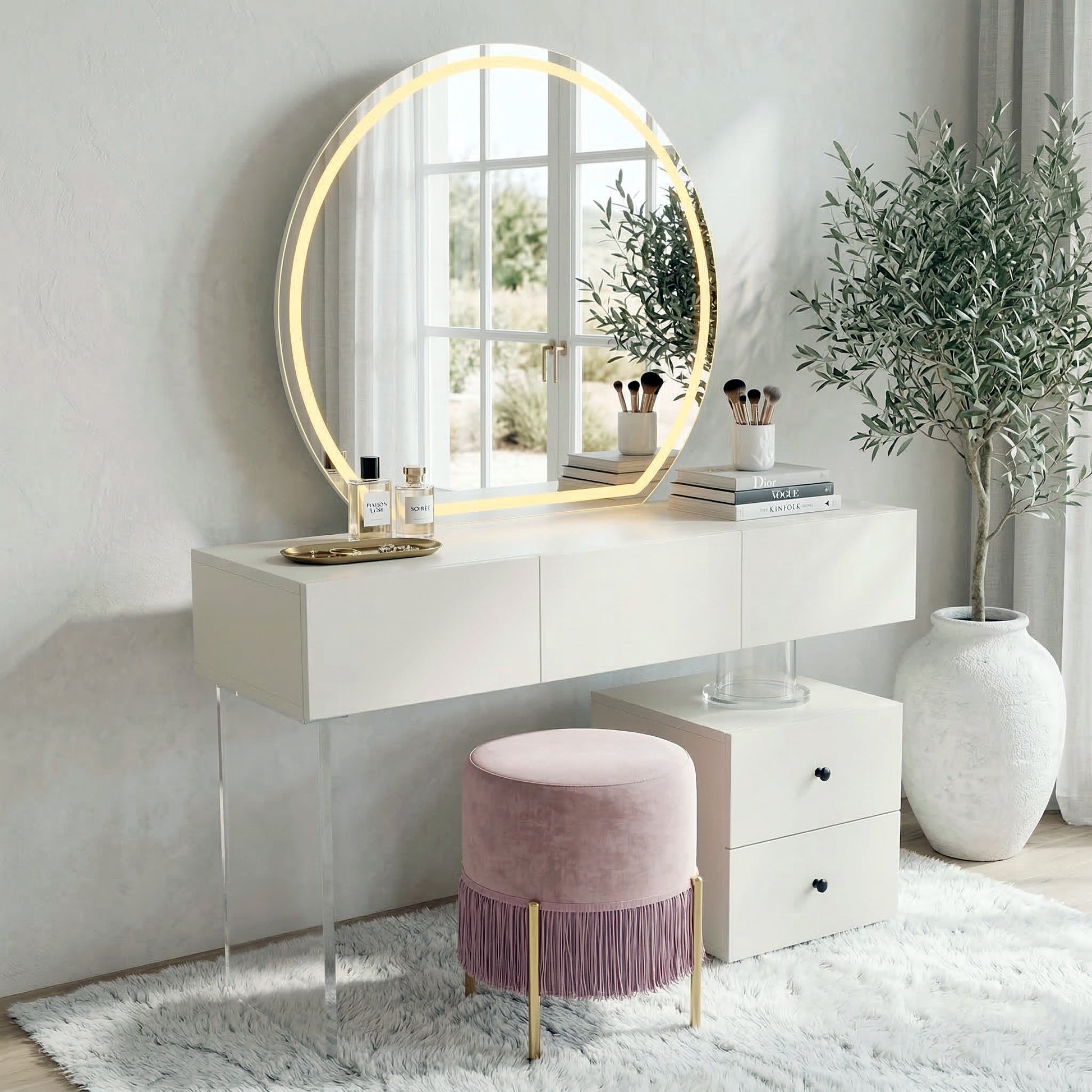 round dressing table design Modern Dressing Table Design 2022 | Dressing Mirror Ideas