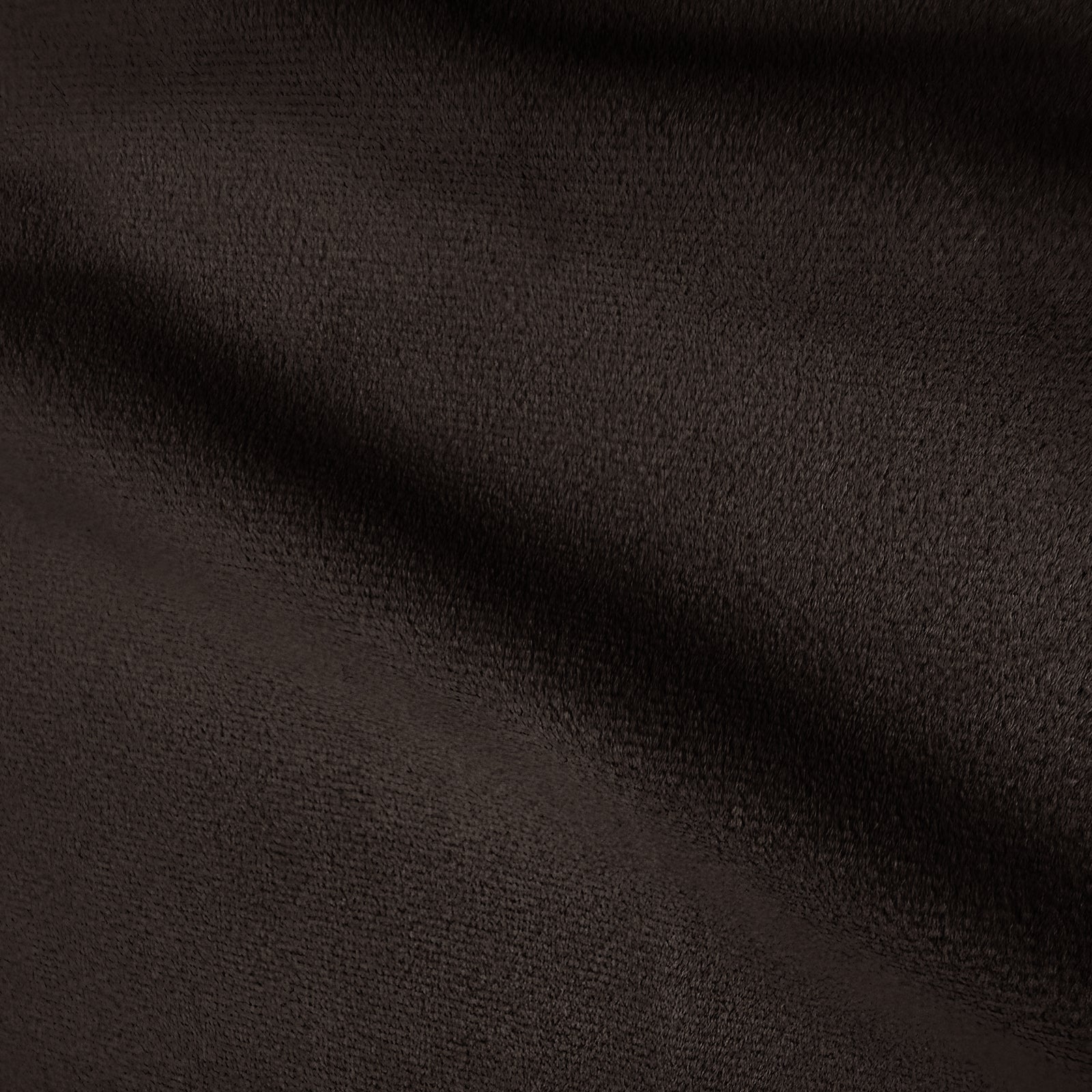 Close-up of chocolate brown fabric texture.