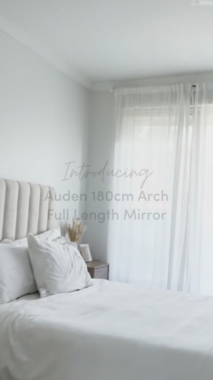 Auden 180cm Arch Full Length Mirror in Beige