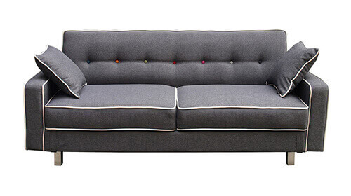 Luxo Kingsley 4 Seater Sofa Bed - Grey