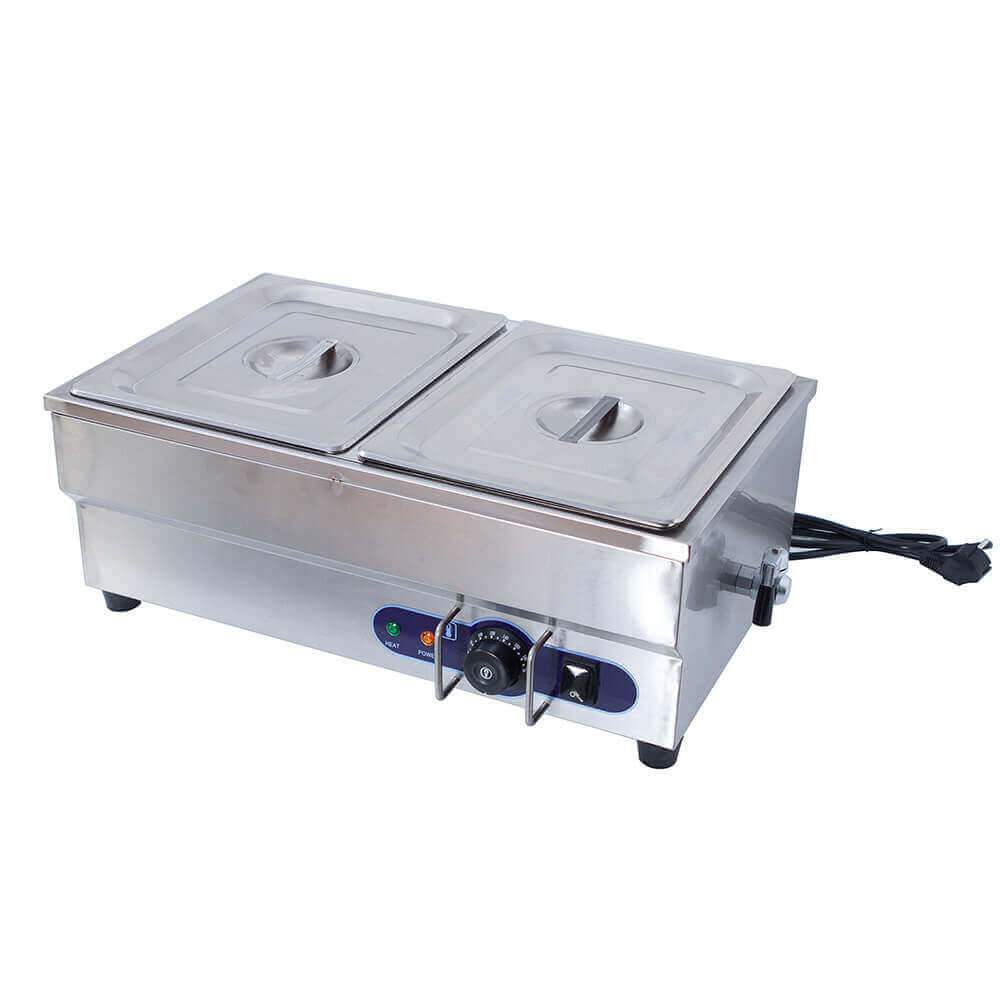 Momi Oswell 2 Pan Commercial Bain Marie Food Warmer